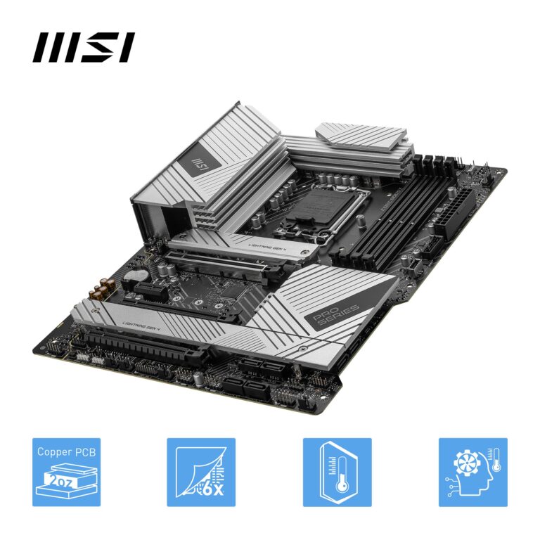 MSI PRO Z790-A MAX WiFi ProSeries Motherboard (Supports 12th/13th/14th Gen Intel Processors, LGA 1700, DDR5, PCIe 5.0, M.2, SATA 6G, 2.5Gbps LAN, USB 3.2 Gen2, Wi-Fi 7, Bluetooth 5.4, ATX) - Image 5
