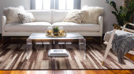 Unique Loom Autumn Collection Area Rug - Wheat (9' x 12' 2" Rectangle, Brown/ Beige) - Image 8