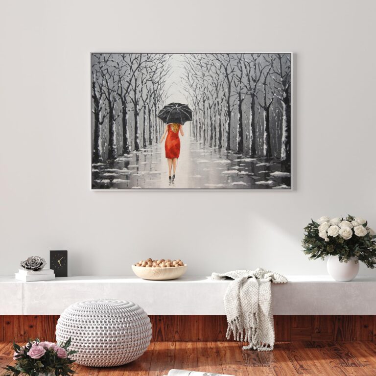 FOLKOR Metal Floating Frame for 48x60 Canvas Oil Paintings, DIY With 1.5" Deep, Floater for Canvas Prints Wall Art/Portrait/Landscape Living Room Bedroom Kitchen Decor (Silver) - Image 2