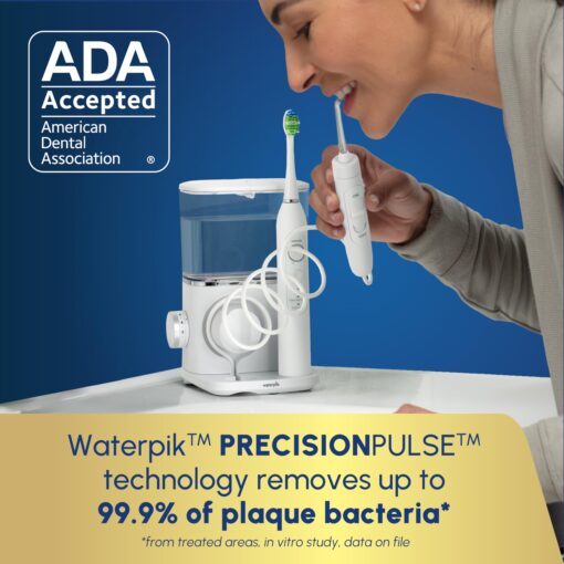 Waterpik Sensonic Complete Care Water Flosser and Rechargeable Electric Toothbrush Combo Set for Teeth Cleaning and Flossing, CC-04, White, Packaging May Vary - Image 5