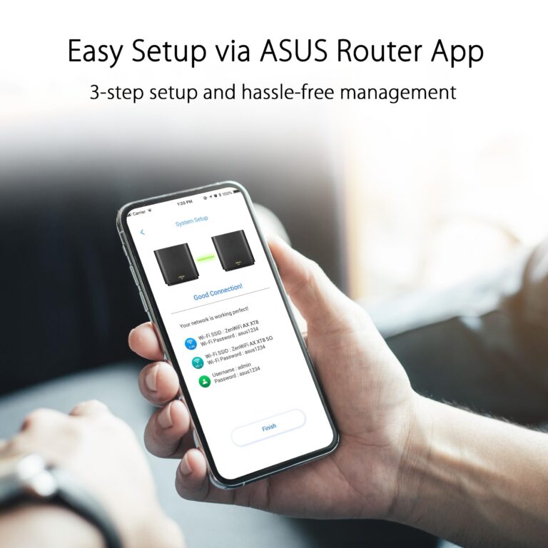 ASUS ZenWiFi AX6600 Tri-Band Mesh WiFi 6 System (XT8 1PK) - Whole Home Coverage up to 2750 sq.ft & 4+ rooms, AiMesh, Included Lifetime Internet Security, Easy Setup, 3 SSID, Parental Control, Charcoal - Image 3