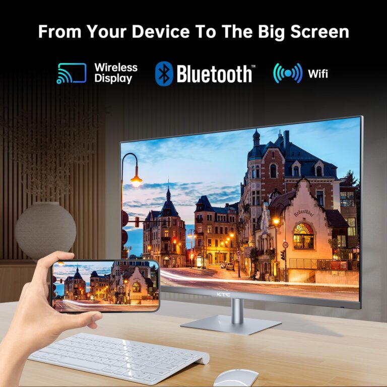 KTC 32 Inch 4K Smart Monitor, Google TV System UHD (3840x 2160) Smart TV with Speakers, Netflix Licensed, Type-C 65W PD, WirelessDisplay, HDR, Bluetooth, Hey Google Voice Remot, VESA Support, A32Q8 - Image 3