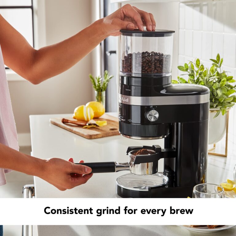KitchenAid Burr Coffee Grinder - KCG8433 - Onyx Black, 10 Oz - Image 6