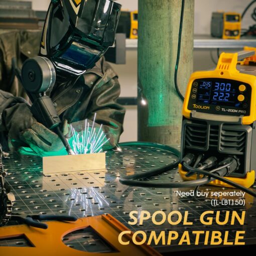 TOOLIOM 200A MIG Welder 5 in 1 MIG/Flux MIG/Lift TIG/Stick/Spool Gun 110/220V Dual Voltage Aluminum Welding Machine Multifunctional Welder - Image 6