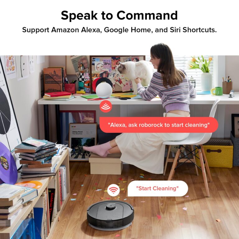 roborock Q5 Pro Robot Vacuum and Mop Combo, 5500Pa Powerful Suction, DuoRoller Brush, LiDAR Navigation, 3D Mapping, Robotic Cleaner for Dirt, Floors, Pet Hair, 240min Runtime, Smart No-Go Zone, Black - Image 2