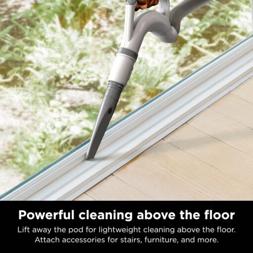 Shark Upright Vacuum, Navigator Lift-Away with Swivel Steering, HEPA Filter, XL Dust Cup, Pet Power, Dusting Brush, and Crevice Tool, Perfect for Pet Hair, White/Silver, NV356E - Image 6