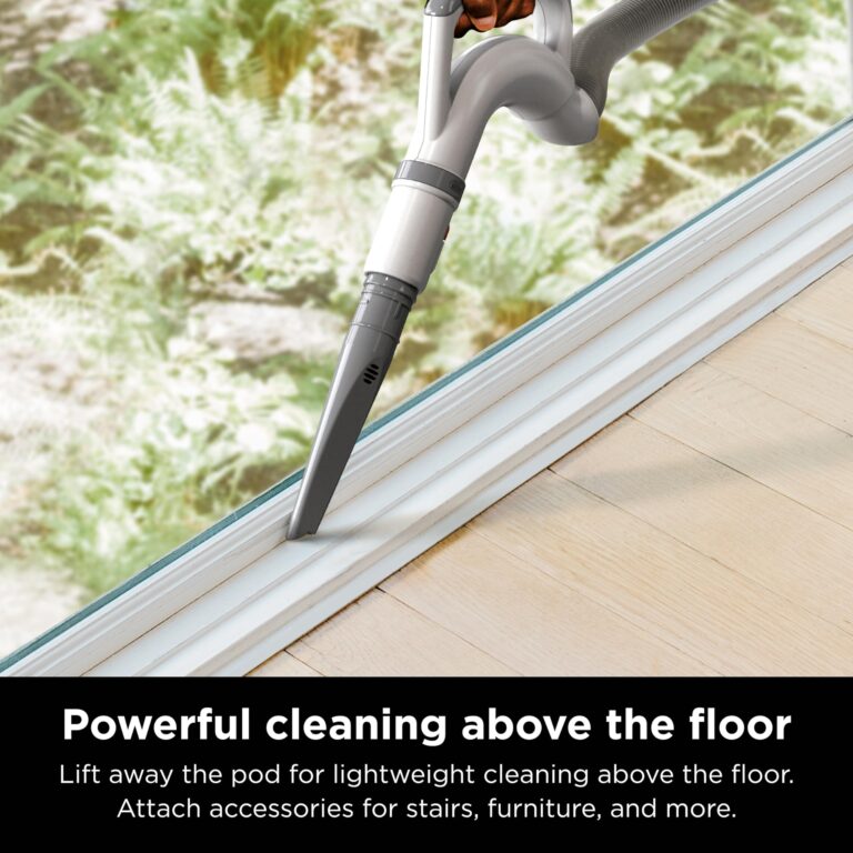Shark Upright Vacuum, Navigator Lift-Away with Swivel Steering, HEPA Filter, XL Dust Cup, Pet Power, Dusting Brush, and Crevice Tool, Perfect for Pet Hair, White/Silver, NV356E - Image 6