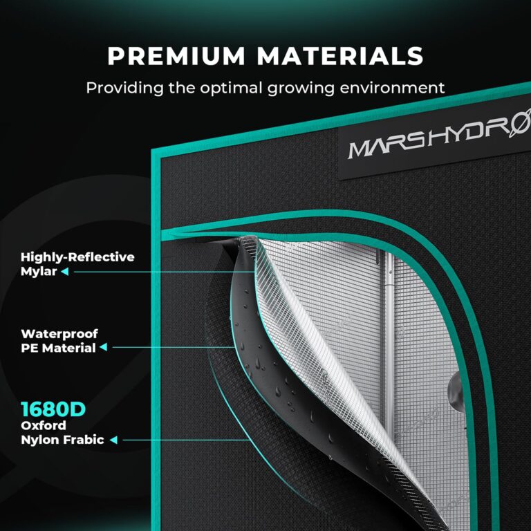 MARS HYDRO 4x2x6 Grow Tent (48"x24"x71") & iFresh 6 Inch Smart Inline Fan Combo Kit, Indoor Plant Growing Set, Maximizes Plant Yield in Hydroponics or Indoor Gardening - Image 9