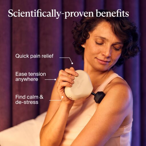 TheraGun Mini by Therabody (3rd Generation) – Ultra-Portable Massage Gun and Travel Essential for Fast, Effective Pain and Tension Relief Anywhere, Oat - Image 9