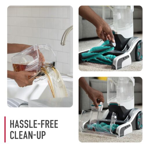 Hoover SmartWash+ Automatic Carpet Cleaner Machine, for Carpet and Upholstery, FH52000 + 64 oz Everyday Carpet Cleaner Solution, Deep Cleaning Carpet Shampoo, AH31924 - Image 2