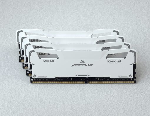 Timetec Pinnacle Konduit 128GB KIT(4x32GB) DDR4 3200MHz PC4-25600 CL16-18-18-38 XMP2.0 Overclocking 1.35V Dual Rank Compatible for AMD and Intel Desktop Gaming PC Memory Module - White - Image 3