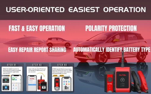 Autel Car Battery Tester 6v 12v MaxiBAS BT508, Cranking Ability Analyzer, Adaptive Conductance, AutoVIN, in-Vehicle/Out-of-Vehicle Tests, BAS Manager with BT VCI 200, Better BT506, Lite of BT608 - Image 3