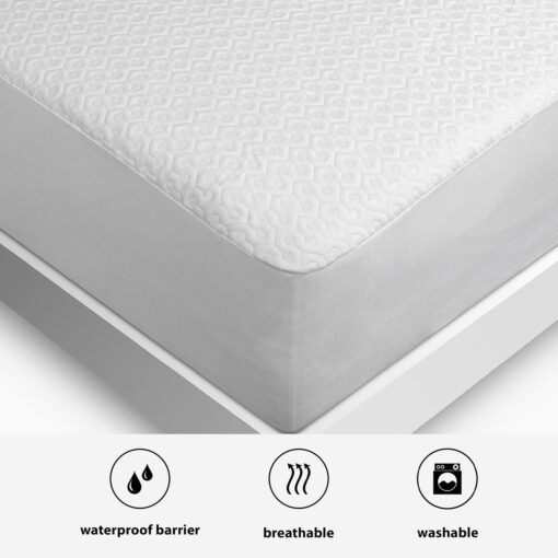 Bedgear Split King Dri-Tec Waterproof Mattress Protector - Adjustable Base Compatible -Washable, and Breathable Pad – Fitted with Stretchable Deep Pockets – Fits 18” Mattress - White - Image 4