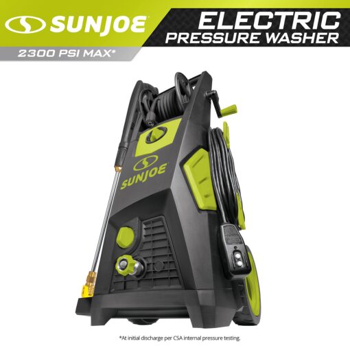 Sun Joe SPX3501 Brushless Induction Electric Pressure Washer W/Brass Hose Connector & Hose Reel - Image 13