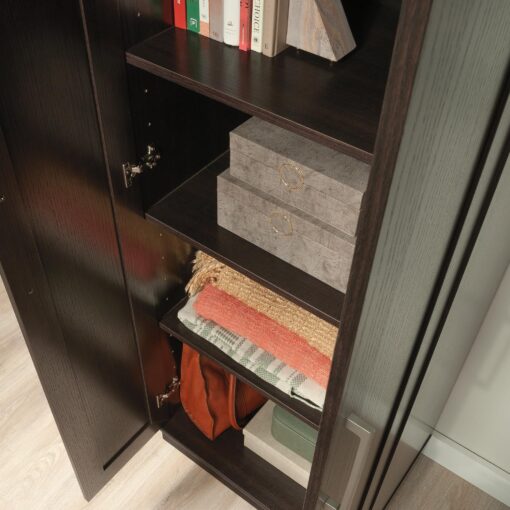 Sauder HomePlus Kitchen Pantry Storage Cabinet with Adjustable Shelves, Laundry Bathroom, L: 23.31" x W: 17.01" x H: 71.18", Dakota Oak - Image 10