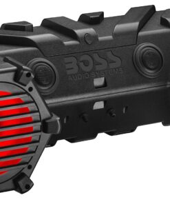 BOSS Audio Systems ATV95LRGB ATV UTV Weatherproof Sound System - 8 Inch Speakers, 1.5 Inch Tweeters, Amplified, Bluetooth Remote, LED Light Bar, Storage Compartment, Easy Installation for 12V Vehicles