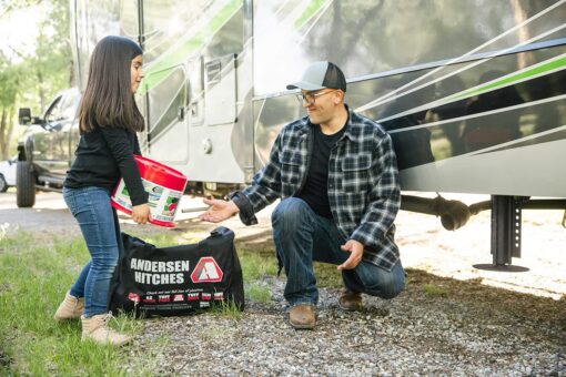 Andersen HITCHES 3602 Auto-Level Stabilizing Kit - Duffel Bag With 9-pc Kit and Trailer Jack Blocks for 5th Wheel RVs | Towing Camper Accessories - Image 3