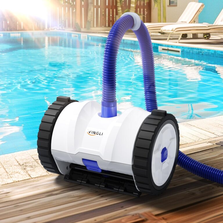 (2024 New) VINGLI Pool Cleaner Suction-Side Pool Vacuum Automatic Sweeper for Inground Swimming Pool,Climbs Walls -39.6ft Tangle Free Hose - Image 4