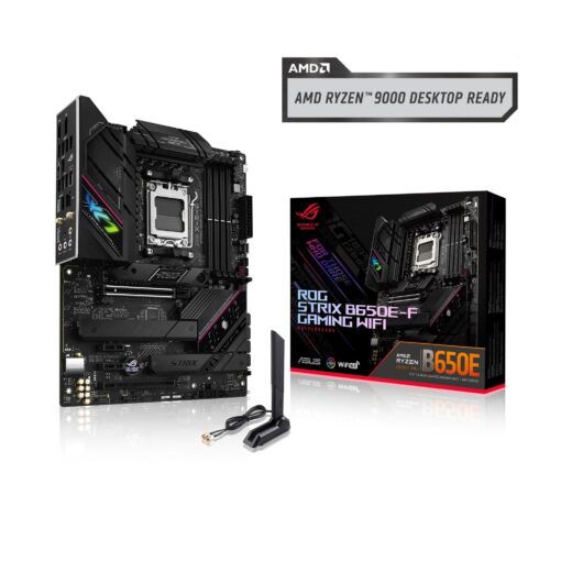 ASUS ROG Strix B650E-F Gaming WiFi AMD B650 AM5 Ryzen™ Desktop 9000 8000 & 7000 ATX Motherboard, 12+2 Power Stages, DDR5, 3X M.2 Slot, PCIe® 5.0, WiFi 6E, 2.5G LAN, USB 3.2 Gen 2x2 Type-C®, Aura Sync - Image 2