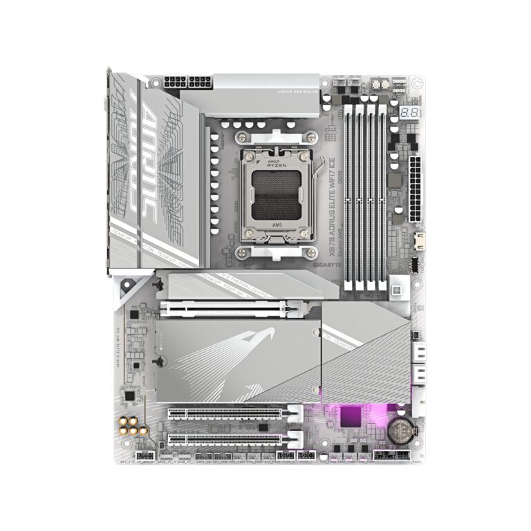 GIGABYTE X870 AORUS Elite WIFI7 ICE AMD AM5 LGA 1718 Motherboard, ATX, DDR5, 4X M.2, PCIe 5.0, USB4, WIFI7, 2.5GbE LAN, EZ-Latch, 5-Year Warranty - Image 5