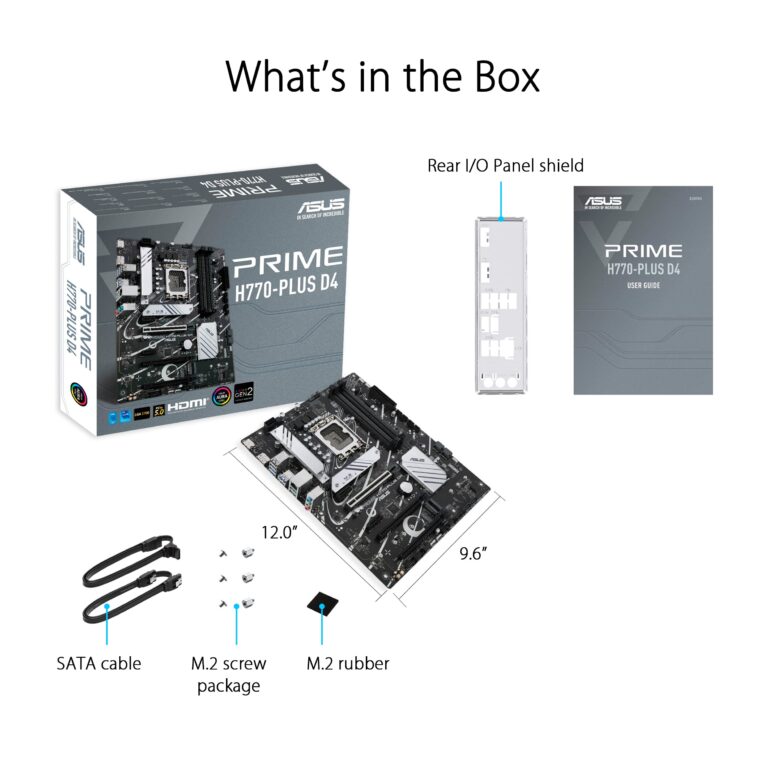 ASUS Prime H770-PLUS D4 (Socket 1700/H770/DDR4) - Image 2