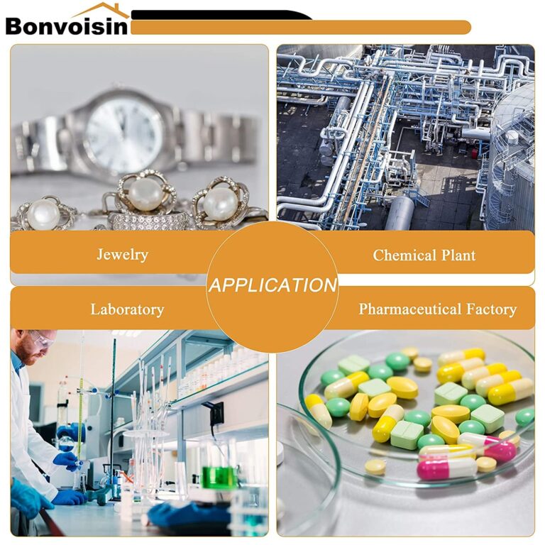 Bonvoisin Analytical Balance 500gx1mg Precision Lab Scale Digital Electronic Scale 1mg Laboratory Analytical Scale LCD Display Scientific Scale with Windshield (500g, 0.001g) - Image 3