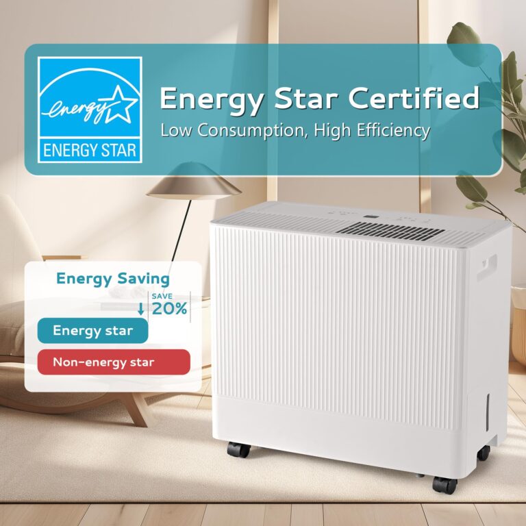 Euhomy 4500 Sq.Ft Energy Star Dehumidifier for Basement with Drain Hose, 50 Pint to 110 Pint Dehumidifier with 1.59 Gallon Water Tank, Auto Drainage,Large Dehumidifiers For Home with 4 Operation Modes - Image 8