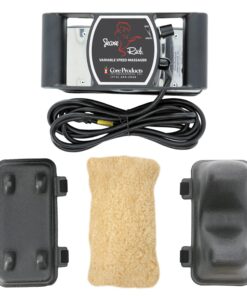 Core Products Jeanie Rub Massager Deluxe Package, Variable Speed Deep Tissue Relaxing Massage Tool with Fleece Pad Cover and Back Accessory
