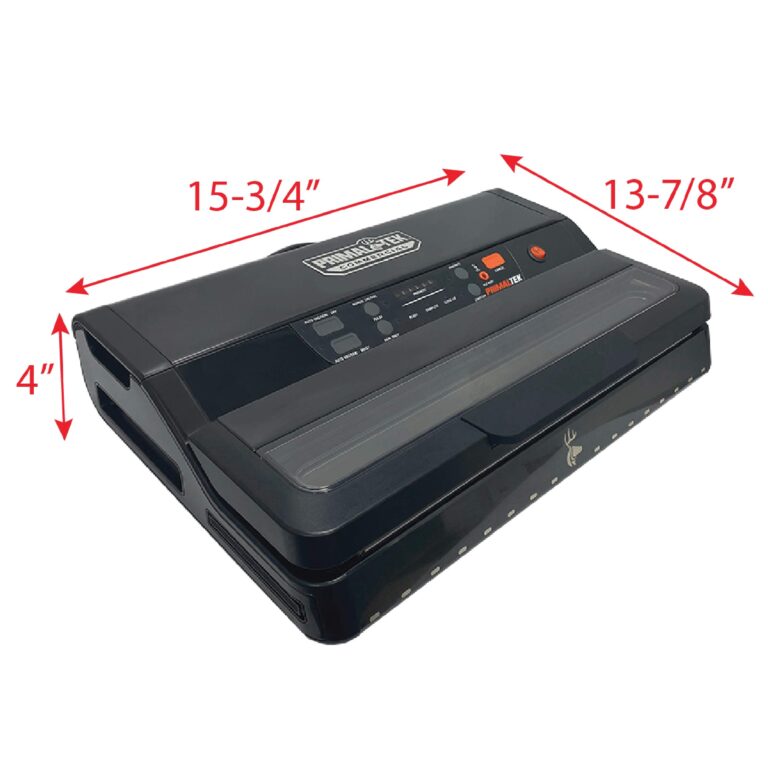 PrimalTek 12” Commercial Grade Vacuum Sealer – User Friendly for Food Preservation & Sous Vide, 28” Vacuum Pressure – Features Auto Cooling System, Smart Heat Technology, Built-In Vacuum Bag Storage - Image 2
