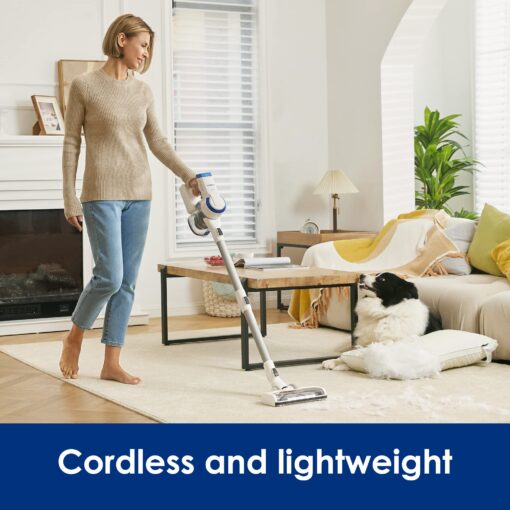 Tineco A10 Essentials Cordless Stick Vacuum Cleaner, Lightweight and Quiet,LED Headlights, Powerful Handheld Vacuum for Hard Floor Carpet with Attachments, Wall-Mounted Dock - Image 7