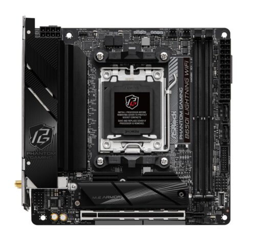 ASRock B650I Lightning WiFi 6E AMD Socket AM5 Ryzen 9000/8000/7000 Series B650 DDR5 7200+ (OC) MHz 128GB SATA3 6.0 Gb/s Mini ITX Motherboard M.2 2.5G LAN - Image 12