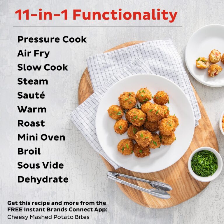 Instant Pot Pro Crisp 11-in-1 Air Fryer and Electric Pressure Cooker Combo with Multicooker Lids that Air Fries, Steams, Slow Cooks, Sautés, Dehydrates, & More, Free App With Over 800 Recipes, 8 Quart - Image 6