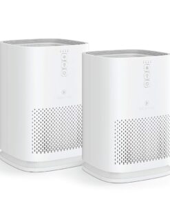 Medify MA-14 Air Purifier with True HEPA H13 Filter 428 ft² per Hour for Smoke, Odors, Pollen | Removal to 0.1 Microns White, 2-Pack