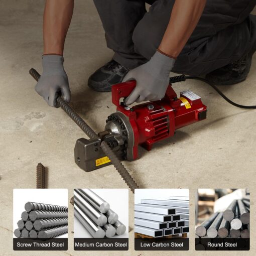 Happybuy Electric Hydraulic Rebar Cutter,1250W Portable Electric Rebar Cutter,Cutting up to 3/4 Inch #6 4-20mm Rebar within 4 Seconds,110V,with Easy to Carry Stainless Box(1250W RC-20) - Image 5