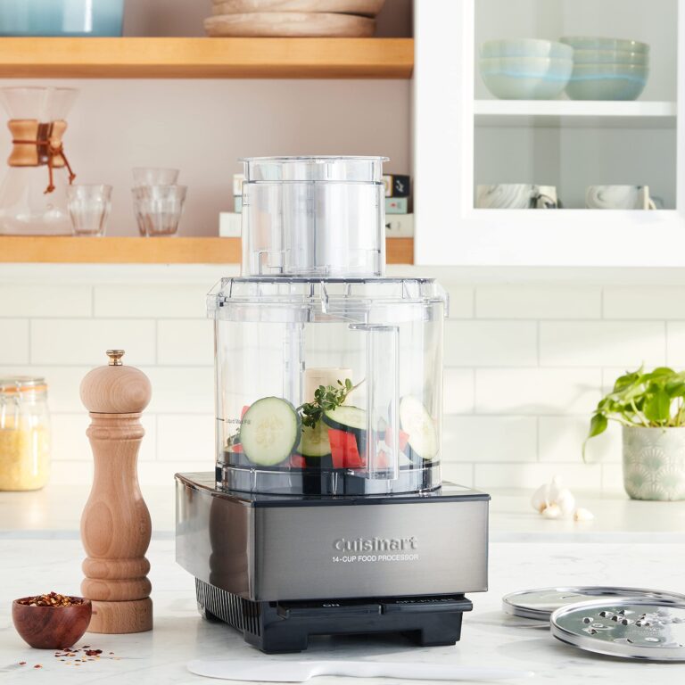 Cuisinart Food Processor 14-Cup Vegetable Chopper for Mincing, Dicing, Shredding, Puree & Kneading Dough, Black Stainless, DFP-14BKSY - Image 4