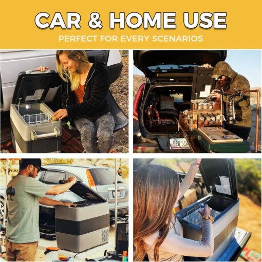 Setpower AJ40 Portable Refrigerator with Cover 42 Quart Electric Cooler 12 Volt Refrigerator Car Fridge Car for Truck Van RV Camping Travel Fishing - Image 4