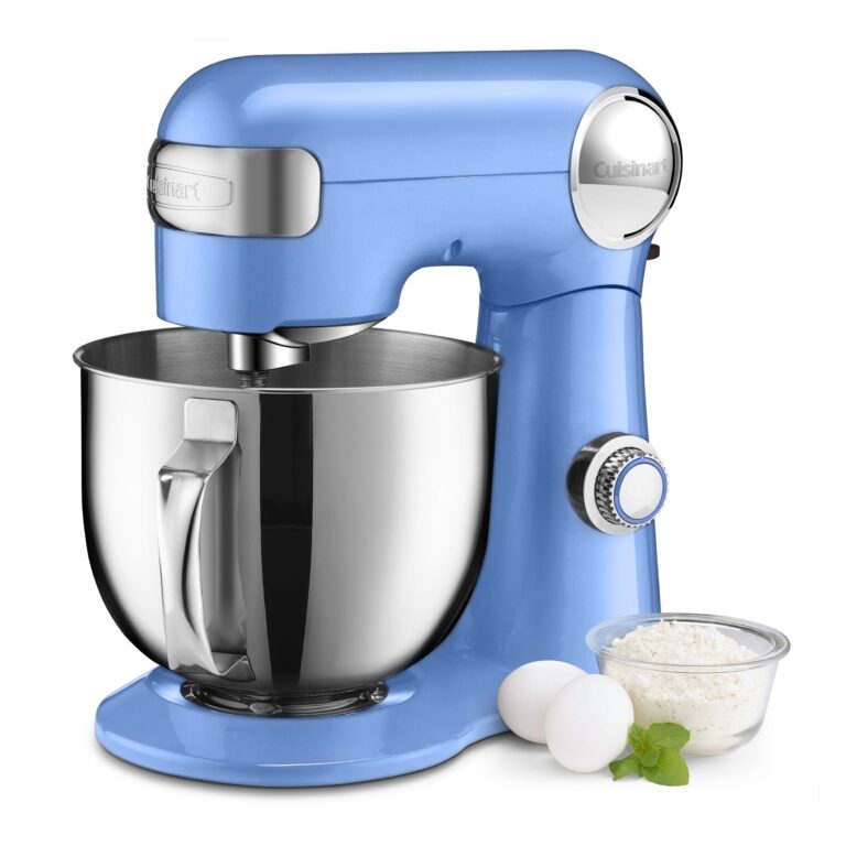 Cuisinart Stand Mixer, 12 Speed, 5.5 Quart Stainless Steel Bowl, Chef’s Whisk, Mixing Paddle, Dough Hook, Splash Guard w/ Pour Spout, Robin's Egg, SM-50TQ - Image 7