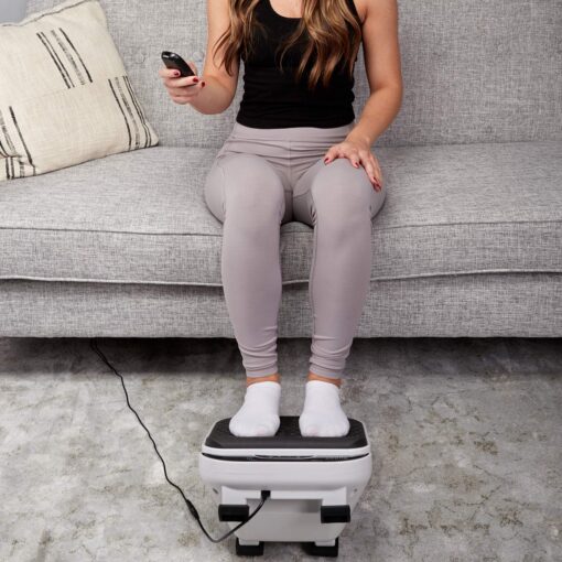 Foot Massager for Neuropathy Pain & Circulation by Quake Plate High RPM Oscillating Deep Tissue Foot & Calf Massager for Plantar Fasciitis Pain Relief, 30 Speed Vibrate with Gen 2 RF Remote - Image 2