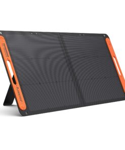 Jackery SolarSaga 100W Bifacial Portable Solar Panel for Explorer 240/300/500/1000/1500 Power Stations, Foldable Solar Cell Solar Charger with USB Outputs for Phones, Rooftops, Outdoor Camping and RVs