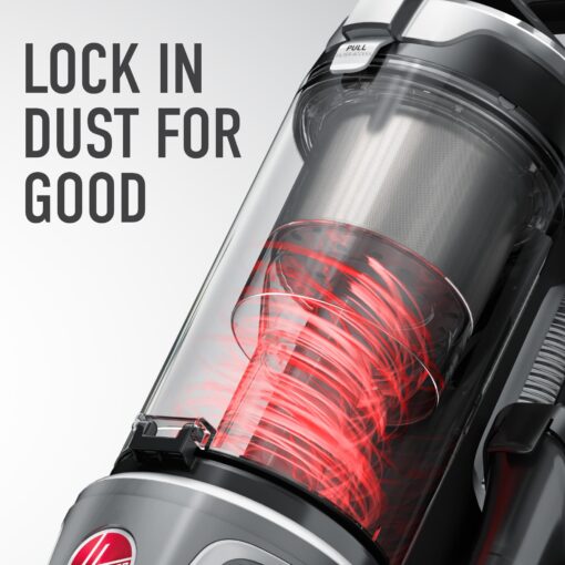 Hoover WindTunnel All-Terrain Dual Brush Roll Bagless Vacuum Cleaner, Corded Upright Vacuum, HEPA Media Filtration, Headlights, Swivel Steering, Corded Vacuum Cleaners for Home Use - Image 4