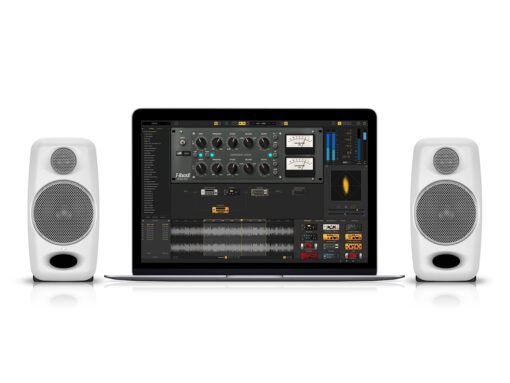 IK Multimedia iLoud Micro Monitor White 50 watt Portable Wireless Bluetooth Studio Reference Monitors, Dual Speakers for Music Production, Mixing, Mastering, Composing, producing and DJs - Image 3