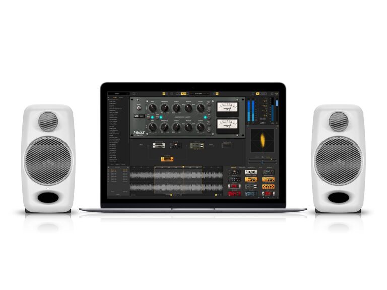 IK Multimedia iLoud Micro Monitor White 50 watt Portable Wireless Bluetooth Studio Reference Monitors, Dual Speakers for Music Production, Mixing, Mastering, Composing, producing and DJs - Image 3