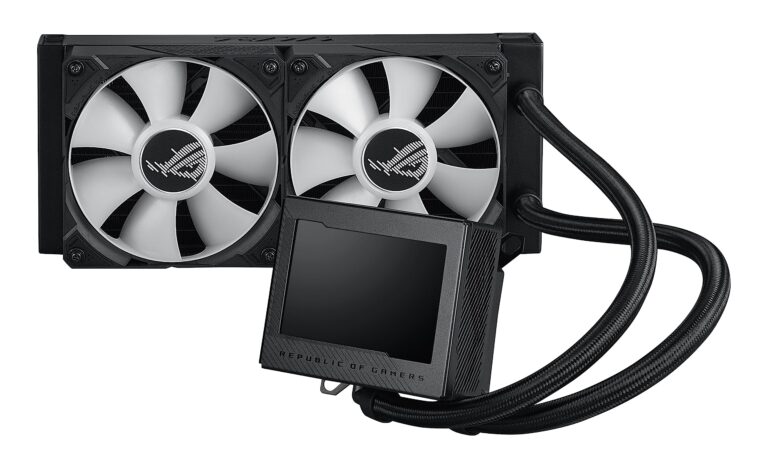 ASUS ROG Ryujin III 240 ARGB All-in-one Liquid CPU Cooler with 240mm Radiator. Asetek 8th gen Pump, 2X Magnetic 120mm ARGB Fans (Daisy Chain Design), 3.5” LCD Display,BLACK - Image 4