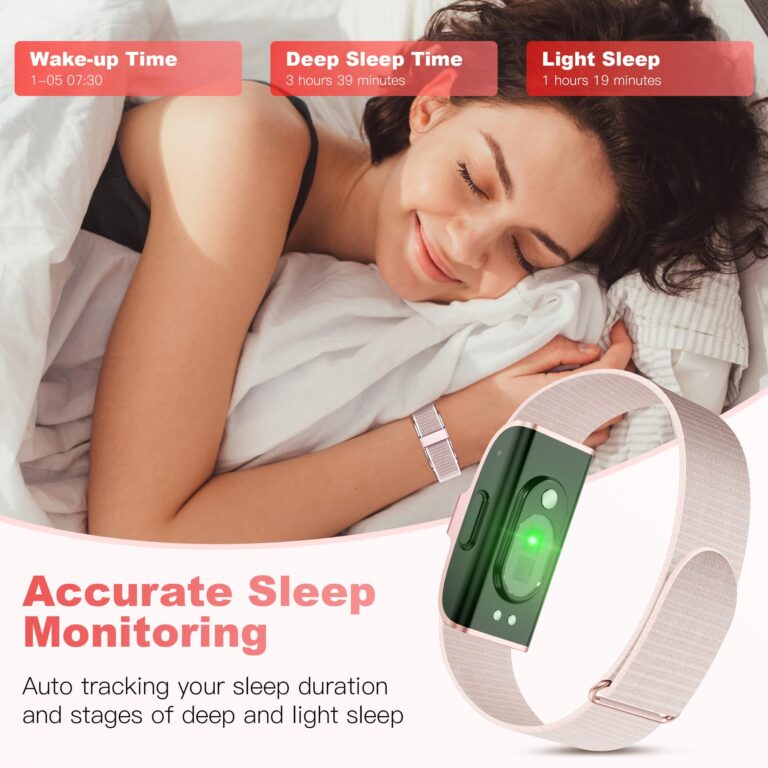 SEEKZERO Sleep & Fitness Tracker for Women Men | 24/7 Heart Rate, Blood Oxygen & Stress Monitor | Step & Calorie Counter | IP68 Waterproof Activity Tracker, Pink (No App Subscription) - Image 6
