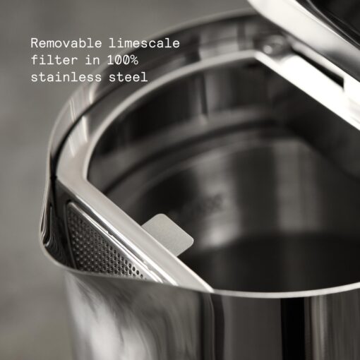 Aarke Kettle | Stainless Steel Hot Water Kettle | 360° Swivel Base | 1.2L / 5 Cups - Steel - Image 4