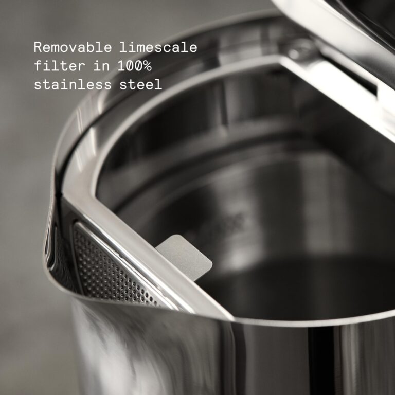 Aarke Kettle | Stainless Steel Hot Water Kettle | 360° Swivel Base | 1.2L / 5 Cups - Steel - Image 4