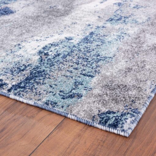 LUXE WEAVERS Euston Collection D.Blue-L.Blue 8x10 Modern Abstract Area Rug - Image 4