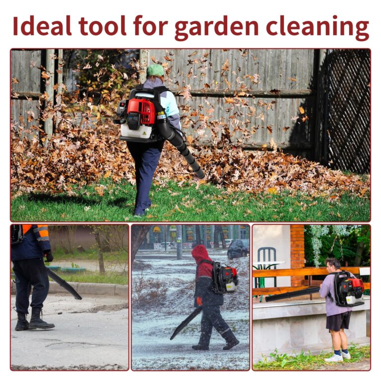 KEZERS Gas Powered Leaf Blower,52cc 2.0HP 2-Cycle Backpack Leaf Blower, 441CFM,180MPH,Air Cooling,Powerful Clearing Performance for Leaves,Snow,Garden,Street - BL-4301 - Image 2