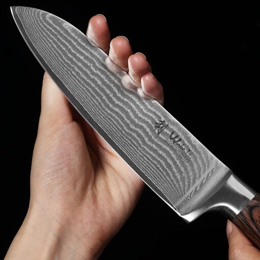 Wakoli Damascus Kitchen Knife Set, 4 Pieces Professional Chef Knife Set made from 67 Layers of Damascus Steel with VG10 Core, Knives Set for Kitchen with Pakkawood Handles in Gift Box (EDIB 4-pcs) - Image 2