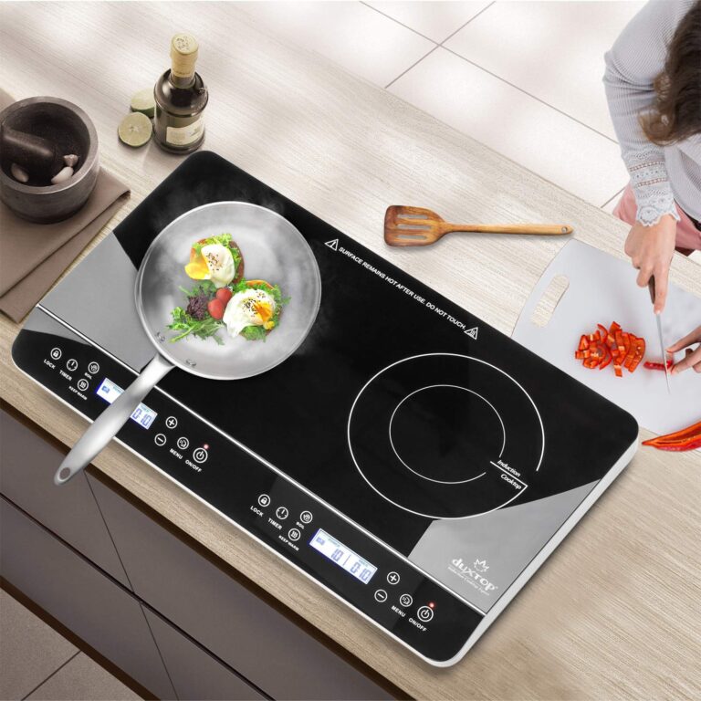 Duxtop LCD Portable Double Induction Cooktop 1800W Digital Electric Countertop Burner Sensor Touch Stove, 9620LS/BT-350DZ - Image 2